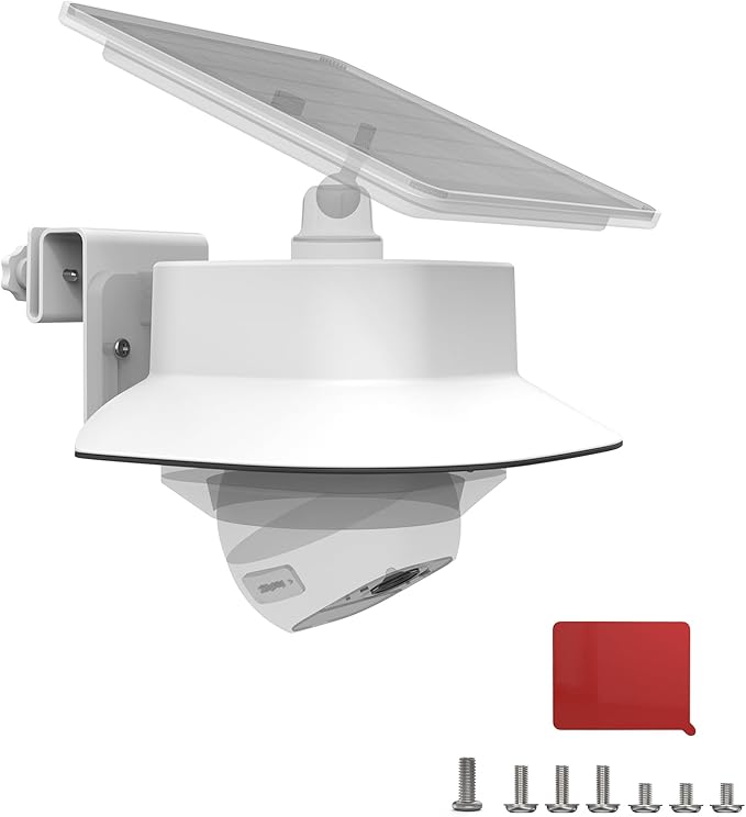 HOLACA Rain Shade Cover & Gutter Mount Compatible with Eufy Security SoloCam E30/E42 Eufy Security 4G LTE Cam S330 Solar Security Camera（1 Pcak）