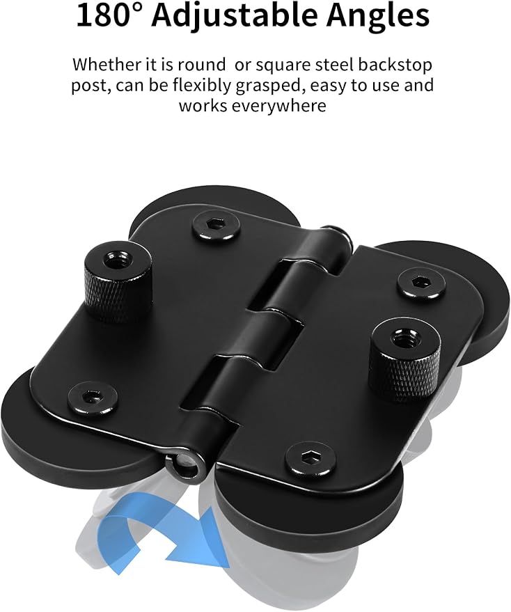 Selens Magnetic Fence Mount Live Streaming Kit for Mevo Start,Gopro, iPhone and Pocket Radar,Two 1/4'' Mount Points Camera Magnet Holder for Gamechanger at Baseballl,Softball Field