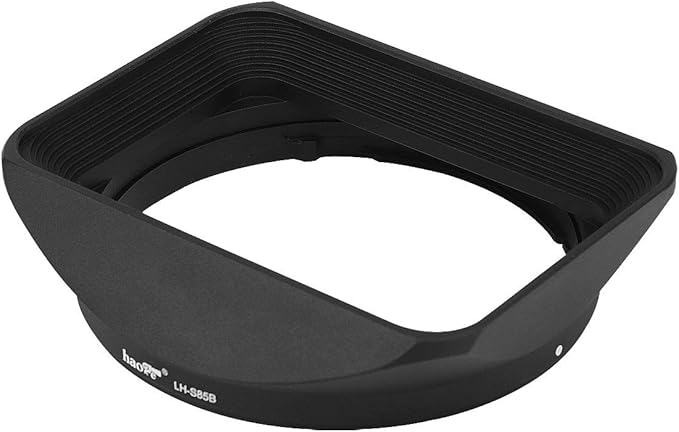 Haoge LH-S85B Bayonet Square Metal Lens Hood Shade with Cap for Sony FE 85mm F1.8 SEL85F18 and E 16-55mm F2.8 G SEL1655G Lens