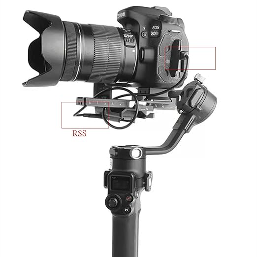 C-(mini usb )for Dji Stabilizer cable Ronin-SC2/RS2/RS3/RS4 for canon 5dII 5D3 80D 800D 6d 6dii 70d release cable Multi-function camera control cable shutter release connection cable (Mini-USB)