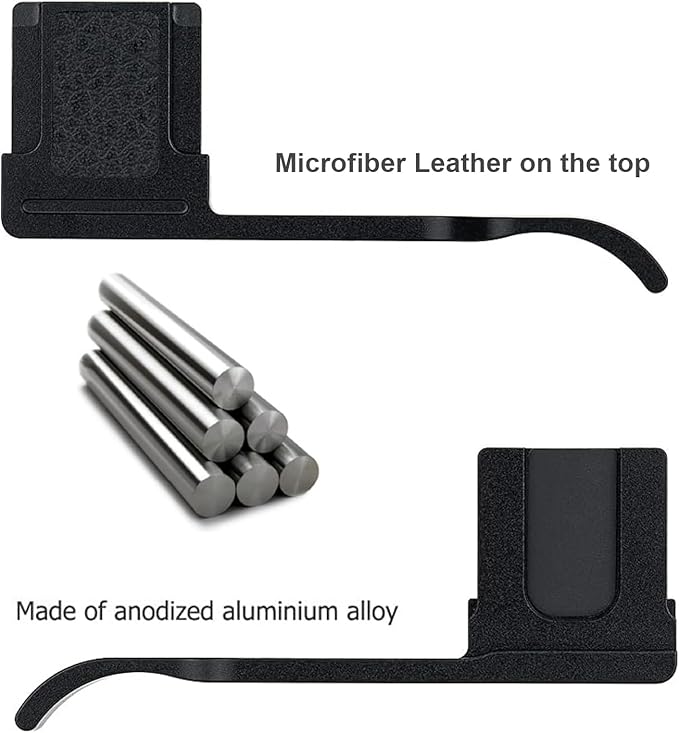 JJC Metal Thumbs Up Grip for GRIIIx GRIIIx HDF Ricoh GRIII GRIII HDF, Hot Shoe Cover Cap Protector for GR3x GR3x HDF GR3 GR3 HDF, Better Balance and Comfortable Secure Grip
