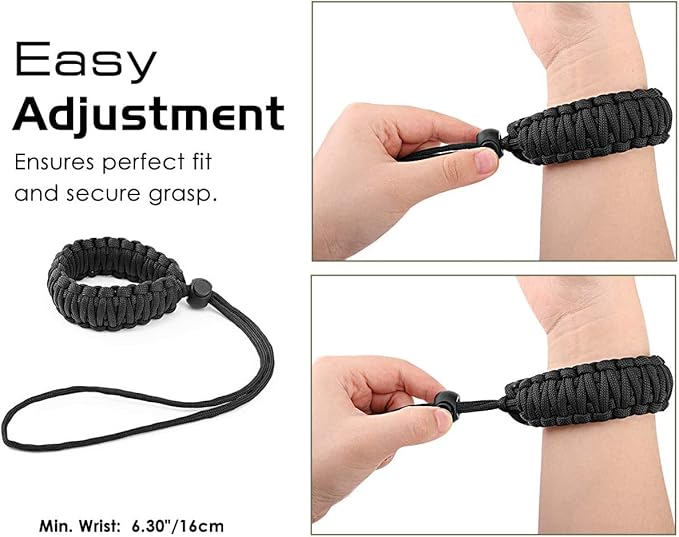 MoKo Paracord Nylon Braided Camera Hand Grip Strap for Video Camcorder/Binoculars/Nikon/Canon/Sony/SLR/DSLR Digital Camera