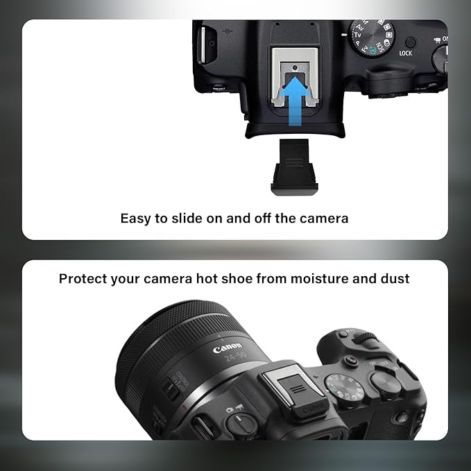 EOS R100 Camera Case Accessories Kit - Silicone Protective Case for Canon eos R100[White] & LCD Screen Protector for Canon R100[2 Packs] & Camera Hot Shoe Cover for R100
