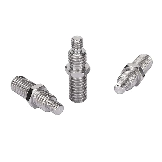 KIMISS 3Pcs 3/8 to 1/4in Male Threaded Screw Adapter Camera Tripod Mount Double Sided Standard Mounting Camera Screw Adapter Thread Camera Tripod Conversion Tripod Screw for Tripod PTZ