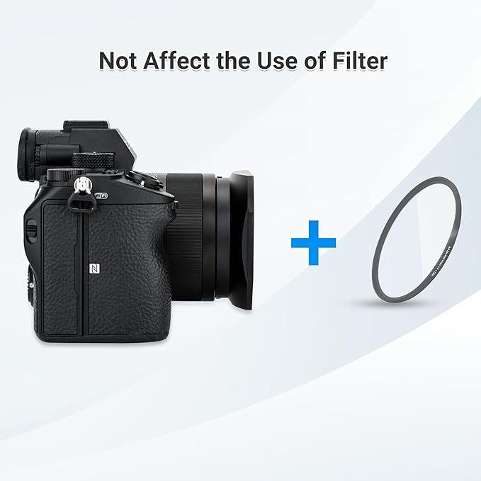 JJC LHP-1 Metal Square Lens Hood Shade for Sony RX1R III RX1R II RX1R RX1 Camera, for Sony E 50mm f1.8, E 35mm f1.8 OSS, E 30mm f3.5 Macro, E 20mm f2.8, FE 28mm f2 Lenses, Replaces LHP-1 Lens Hood