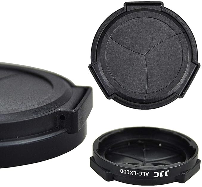 Auto Open and Close Lens Cap Protector for Leica D-LUX 8 D-LUX (Typ 109) D-LUX 7 Panasonic Lumix LX100 II (DC-LX100M2) DMC-LX100 Replaces DMW-LFAC1 Automatic Lens Cap, Fits Filter Thickness Below 8mm