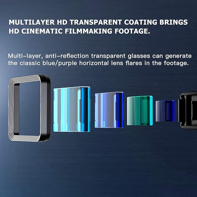 1.55X Anamorphic Lens for iPhone 12 Pro Max Phone Movie Lens Shot by FilmicPro Smartphone Filmmaking Cinematic Deformation Lens