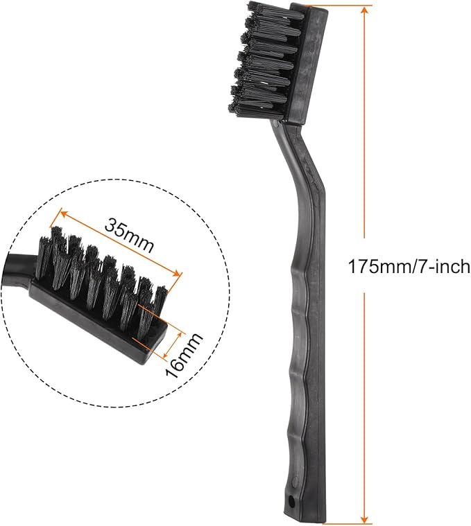 HARFINGTON 5pcs Anti-Static Cleaning Brush 16x35mm PV Plastic Conductive Bristles Anti Static ESD Brushes for Clean PCB Laptop Keyboard Fan and Other Electronic Devices