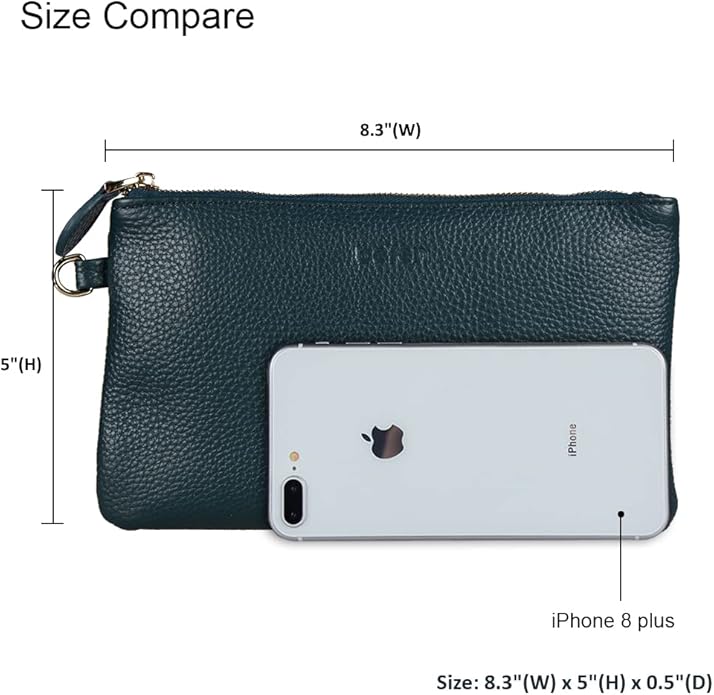 befen Genuine Leather Wristlet Clutch RFID Blocking Bag Cell Phone Wallet Purse Wristlet Wallet Purses and Handbags for Women