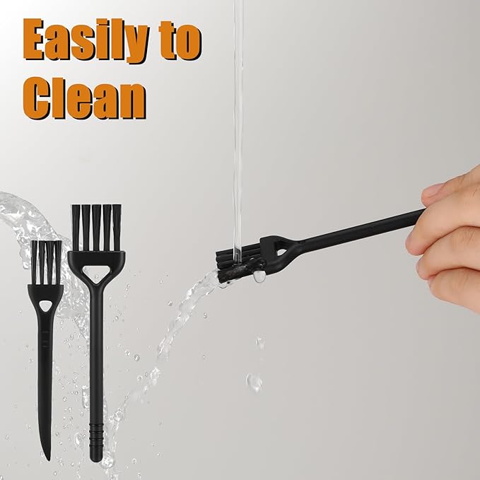 6 Pcs Mini Keyboard Cleaning Brushes Computer Brush Portable Cleaning Kit Antistatic Small Cleaner Multi-Function Brush Dust Clean Brushes for Camera Narrow Spaces (Black)