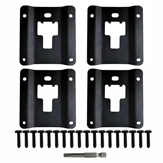 Tie Down Anchors Plates, Truck Bed Cargo Tie Down Brackets Compatible with 2015-2025 Ford F150 F250 F350 and Raptor SuperDuty; 2022-2025 F-150 Lightning Replace for 4 Pack FL3Z99000A64B.