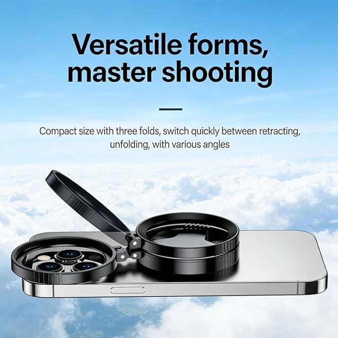 Anti-Glare Magnetic Phone Filter, 2026 Upgraded 52 Mm Magnetic Cpl Filter, Compatible with iPhone and Android Devices, Includes a Adapter Ring and Clip Mount, Reduces Reflections Enhances Colors