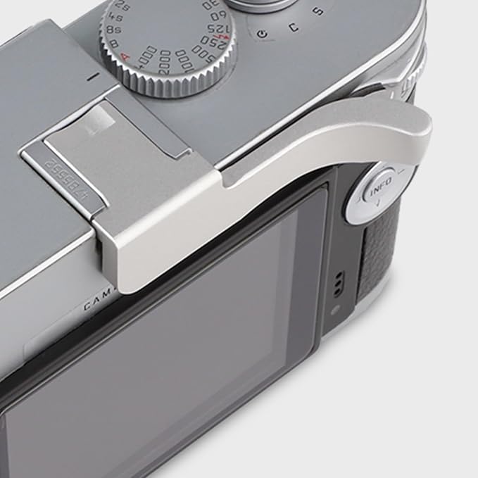 Haoge THB-M24S Metal Hot Shoe Thumb Up Rest Hand Grip for Leica M Typ240 M240, M-P Typ 240 M240P, M Typ262 M262, M-D Typ 262 Camera Silver