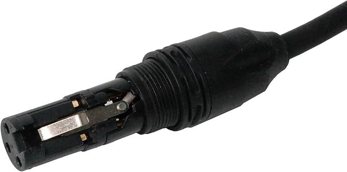 LyxPro Quad Serias - 3 Ft - XLR Male to Female Star Quad Microphone and Audio Cable for High End Quality and Sound Clarity, Extreme Low Noise – Black