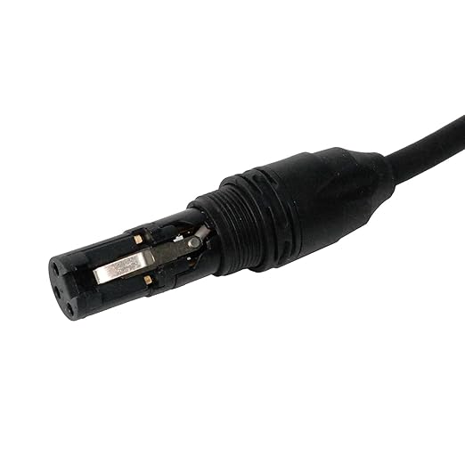 LyxPro 25 Feet XLR Microphone Cable Balanced Male to Female 3 Pin Mic Cord for Powered Speakers Audio Interface Professional Pro Audio Performance and Recording Devices - Orange