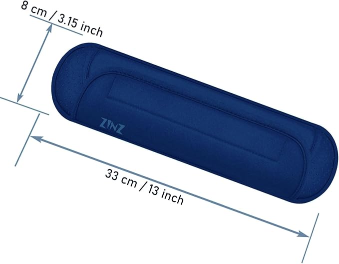 ZINZ Universal Shoulder Pad with Ultra Thick Cushion for Bag Luggage Bag Crossbody, Plus Long & Anti-Slip & Breathable,Blue