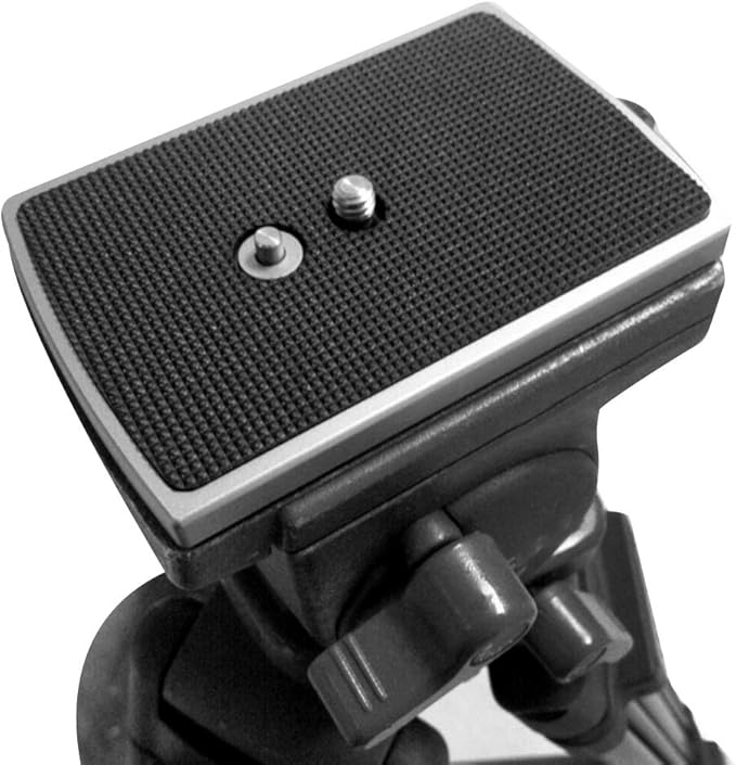 TH 650DV Quick Release Plate, Tripod Monopod Plate, 14/ Inch Mounting Screw with D Handle, CNC Machined Aluminum Alloy Plate for Libec TH 650 VD 2200 NTP 650