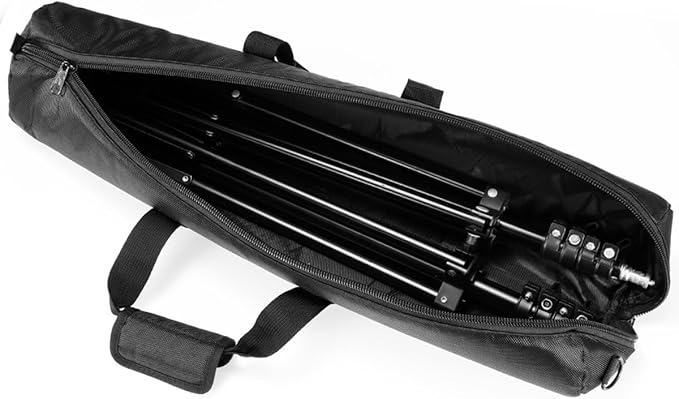 Foam Padded Tripod Carrying Bag with Shoulder Strap 65cm Thick Sturdy Equipment Storage Case for Outdoor Photography Light Stand Monopod