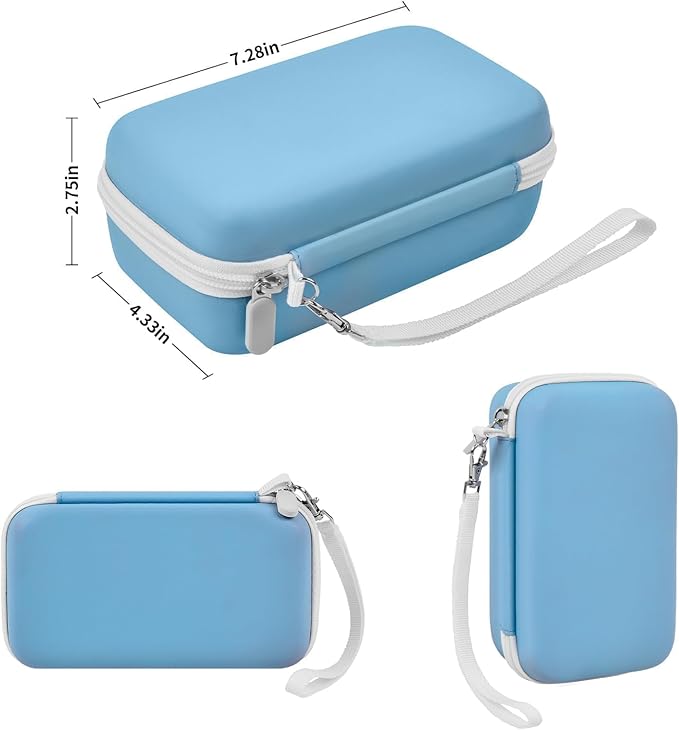 Grapsa Case Compatible with ESOXOFFORE for Dylanto for Anchioo for WEEFUN for GKTZ for Amzelas for Mafiti Instant Print Camera for Kids, Film Camera Storage Holder Organizer Bag (Box Only)- Blue