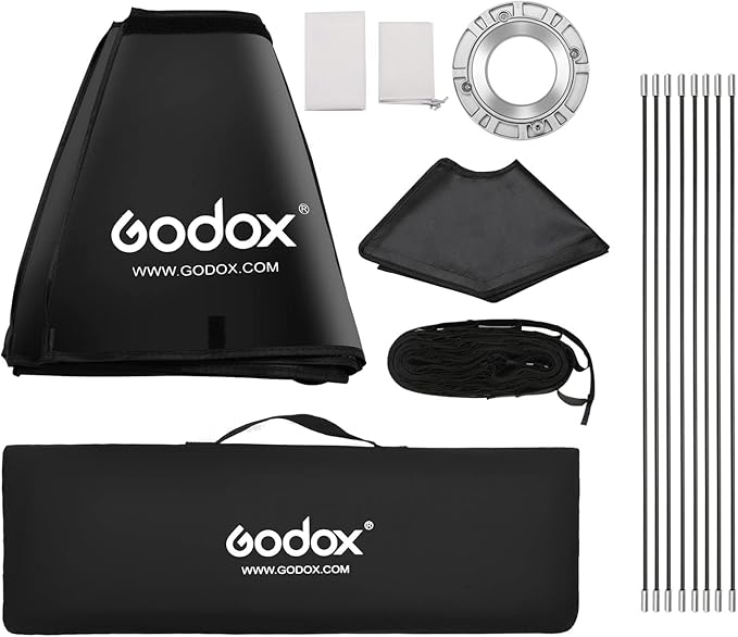 Godox FW95 37 inch/95cm Octagon Softbox Reflector with Honeycomb Grid and Bag for Speedlight Flash(Bowens Mount)