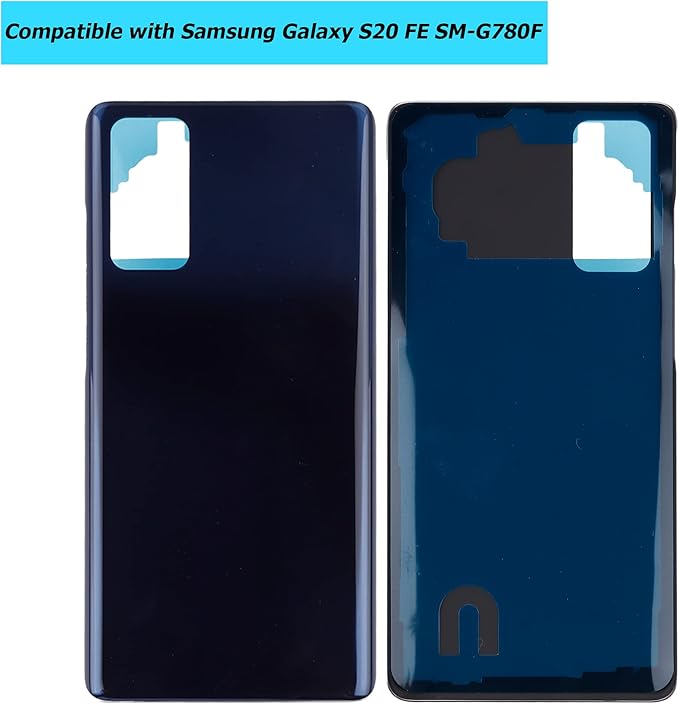 Replacement Battery Door Cover Back Cover Kompatibel for Samsung Galaxy S20 FE SM-G780F, SM-G780F/DSM, SM-G780G SM-G781B SM-G781U SM-G781W Cloud Navy Akkudeckel