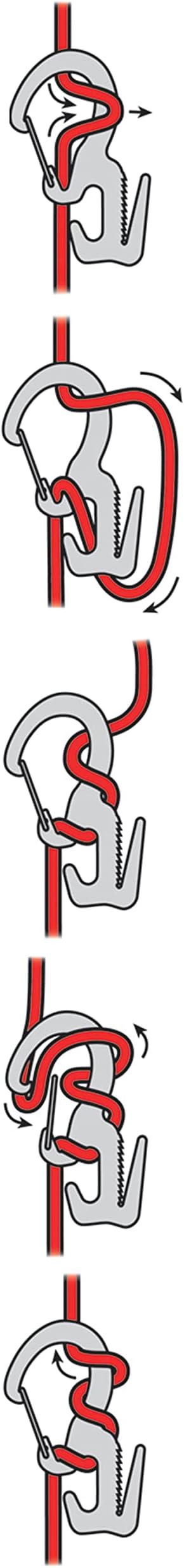 Carabiner Clip/Rope Tightener, 2-3/4 In.