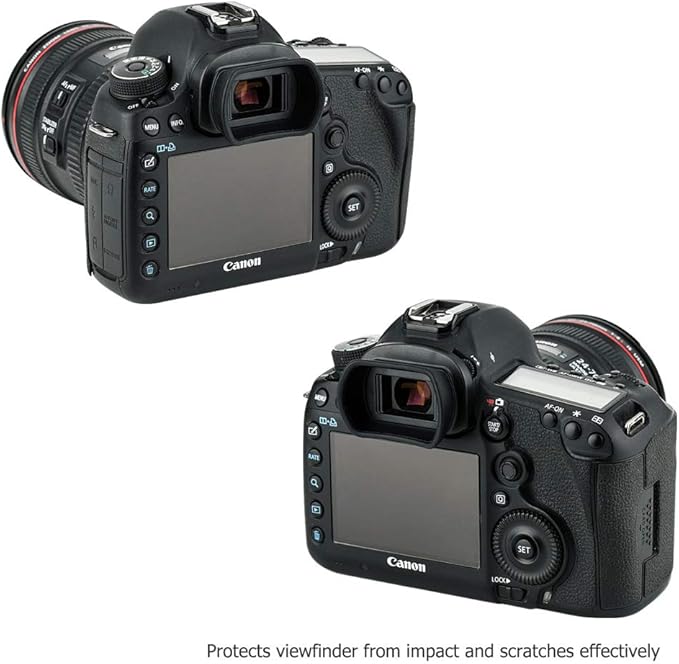 Kiwifotos Long Soft Viewfinder Eyecup Eyepiece for Canon EOS 5D Mark IV 5D Mark III 5DS R 5DS 7D 7D Mark II 1Dx Mark II 1Ds Mark III 1D Mark IV 1D Mark III