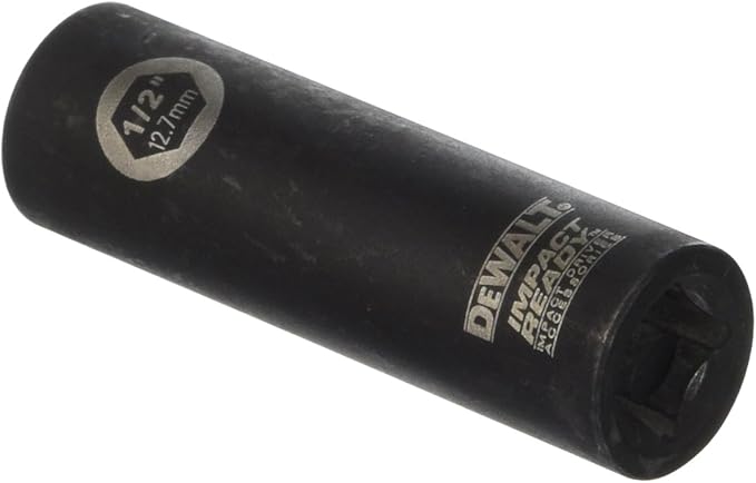 DEWALT DW2286 1/2-Inch IMPACT READY Deep Socket for 3/8-Inch Drive,Black Oxide