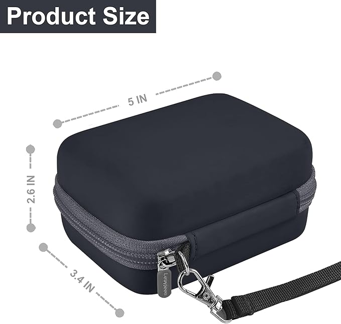 Leayjeen Digital Camera Case Compatible with KODAK EKTAR H35 Half Frame Film Camera and 35mm Kodak Ultramax 400 Color Print Film, Designed with EVA Hard Shell (Case Only) Black