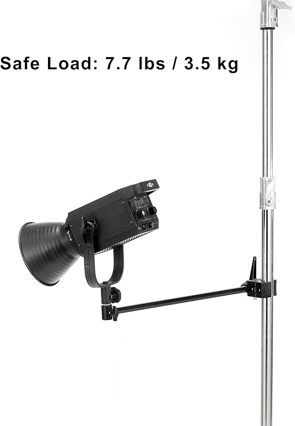 PHOCUS 20" Offset Extension Arm for Convi Clamp, Hex Stud Attach with Super Clamp, Universal Adapter Spigot for Mounting Photo Studio Light or Camera