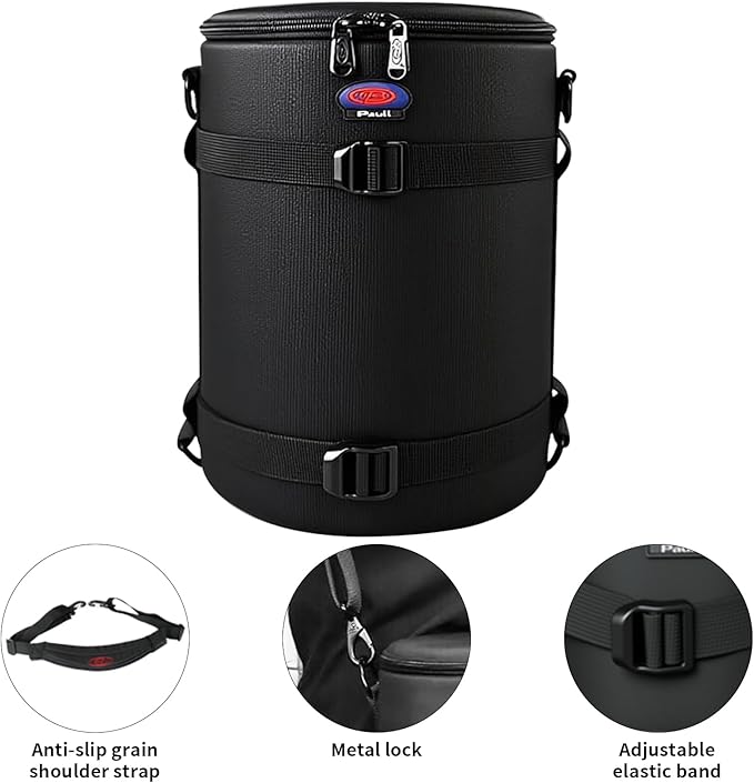 BPAULL Camera Lens Case DSLR Camera Lens Bag, Lens Pouch Fits for Canon Nikon Pentax Sony Olympus Panasonic and Other Camera Lens