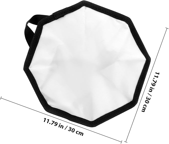 KALLORY Camera Flash Lamp Softbox Diffuser 30Cm Octagonal Light Cover Photography Lighting Modifier for External Flash Units Video Recording and Photo Studio Use