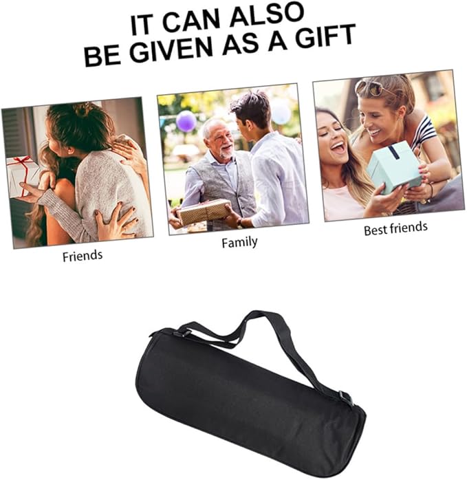 Homoyoyo Tripod Carrying Case and Photography Lighting Bag with Shoulder Strap 40cm Lightweight Portable Padded Organizer for Outdoor Camera Equipment Black
