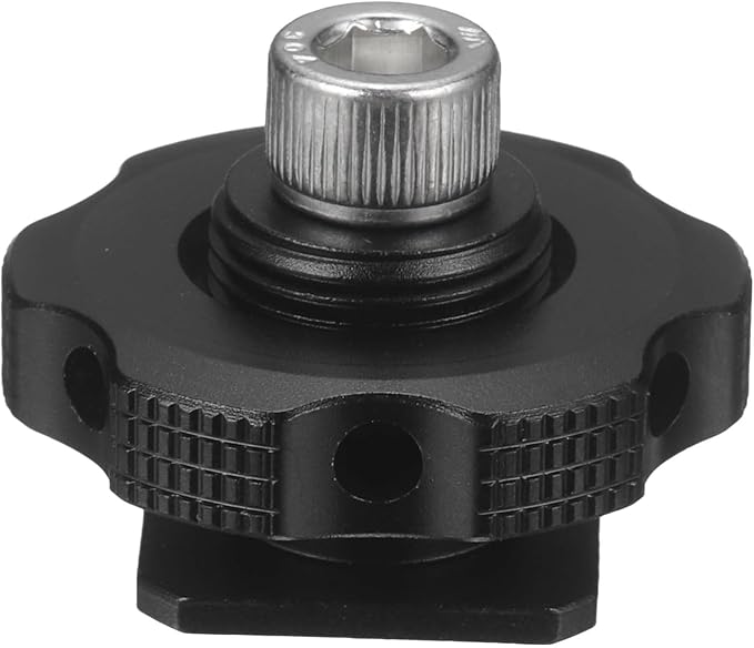 Hot Shoe Adapter, 1/4 Inch Female Hot Shoe Mount Adapter Tripod Plate Converter with 1/4" Screw for Flash Video Light Monitors DSLR Camera Rig Gimbal