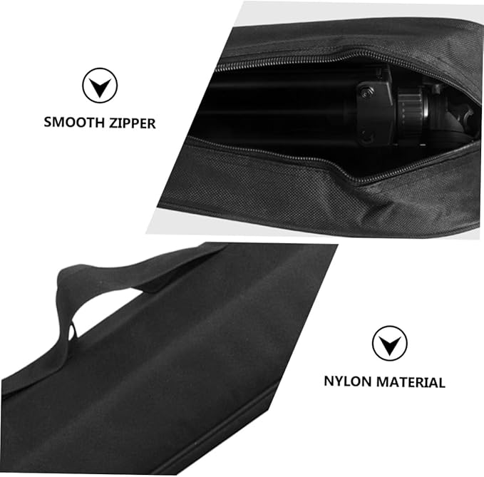 Portable Padded Tripod Carrying Case Storage Bag with Comfortable Shoulder Strap for Camera Tripods and Light Stands Unisex Design Black