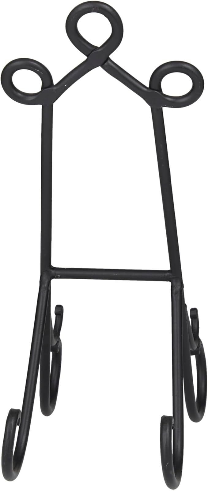 Deco 79 Metal Display Easel Scroll Tabletop Easel, Display Stand 6" x 10" x 14", Black