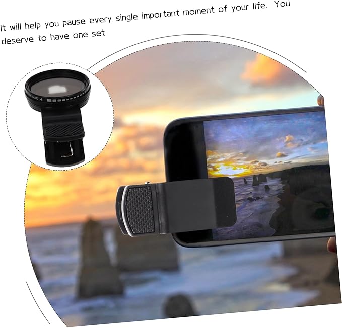 HOMSFOU 3sets Neutral Density Lens Filter for Smartphones Clip Photo Beautify Accessory for Versatile Photography Scenarios Lightweight and Easy to Install