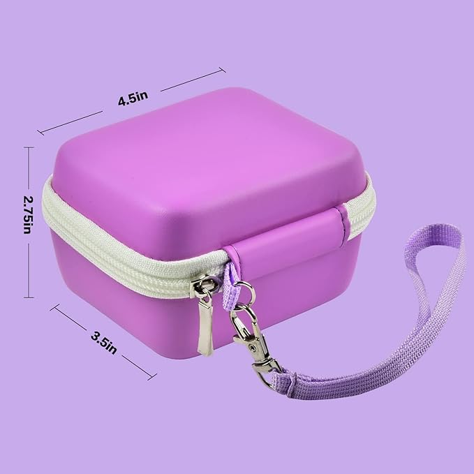 ANKHOH Camera Case for Seckton/for Desuccus/for PROGRACE/for Rindol/for GKTZ/for Dylanto/for GPOSY/for OZMI Kids Digital Camera, Kid Camcorder Storage Box Cable Accessory-Bag Only, Light Purple