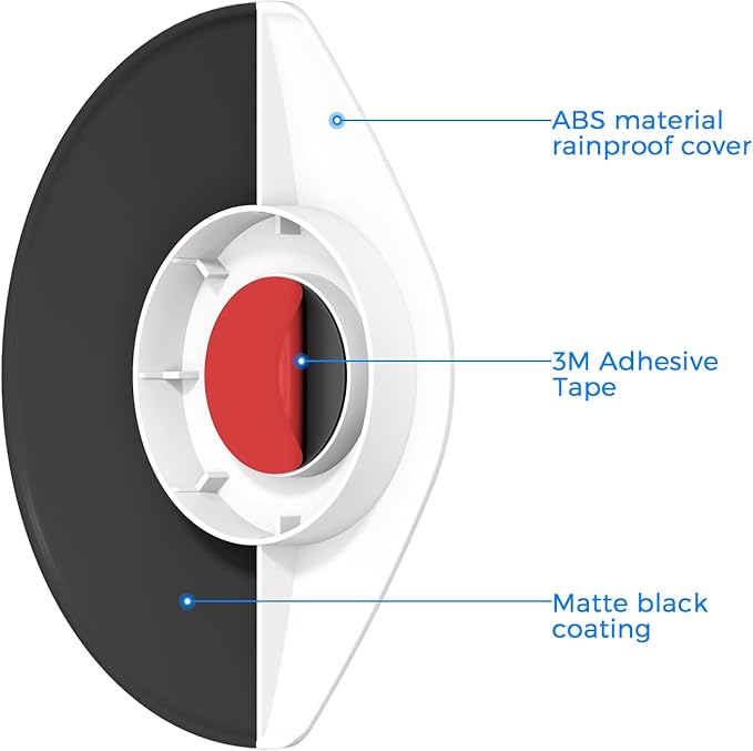 Sun Rain Shield for Ring Outdoor Camera Plus/Stick Up Cam I Battery/Plug-in, Universal Weatherproof Protective Cover - UV Resistant & Easy Install Camera Shelter Guard for Outdoor Security Cameras
