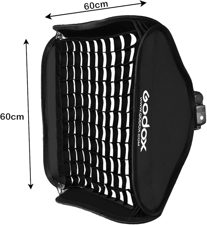 Honeycomb Grid for Godox 24" 60x60cm Softbox - Eggcrate Soft Light Control Grid (Only 60x60cm Grid)