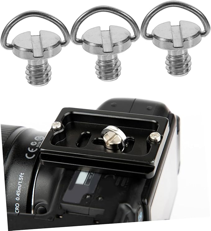 Gadpiparty 5pcs Replacement Camera Mount Screws d Ring Screw for Tripod Mount Quick Release Plate Clamp