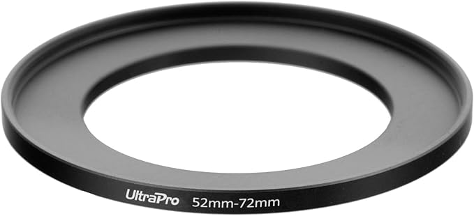 UltraPro Step-Up Adapter Ring 52mm Lens to 72mm Filter Size