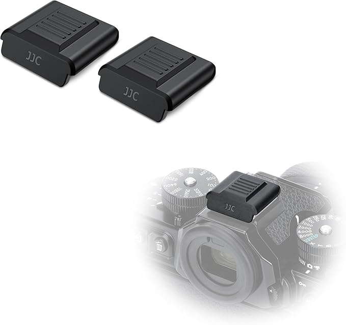 JJC 2Pack Hot Shoe Cover Cap for Nikon Z50 II Z5 II Z6 III Z6 II Z7 II Z8 Zfc D7500 D7000 D5500 D3500 D750 D610 D90 Camera, Full Shoe Mount Protection Design for Anti-Scratch and Dustproof
