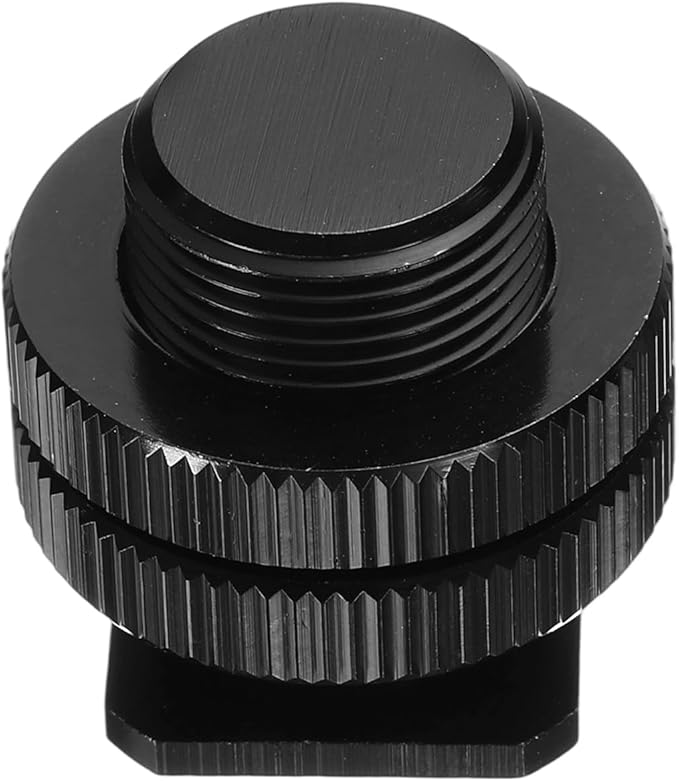 PATIKIL Hot Shoe Adapter 5/8" Male to 3/8" Female, 1 Pcs Hot Shoe Mount Adapter Camera Mount Screw Camera Video Light Converter for Microphone Holder Accessories 0.98x0.98x0.98 Inch
