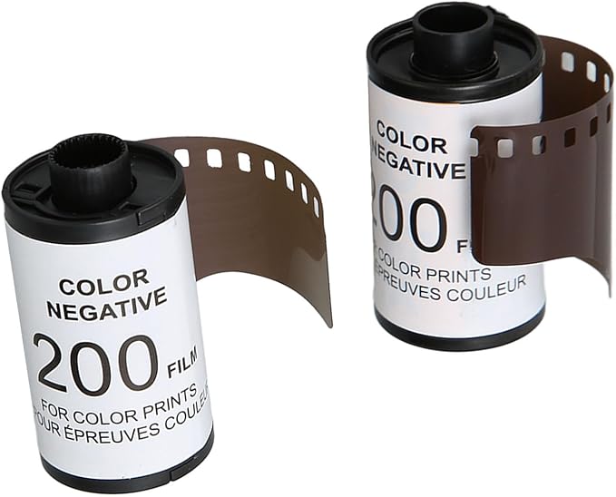 2 Roll 35mm C Color Film, 12 Sheets Each ISO 200, HD Nega Film for 135 Cs, Fine Resolution Roll for Portrait and Fast Action Photography