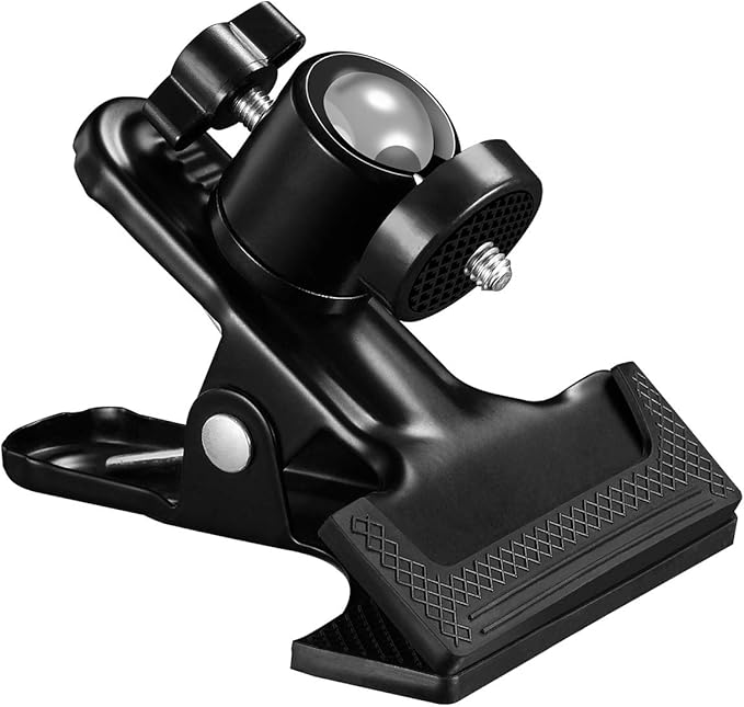 SUPON Multi-Function Tripod Clip Clamp Flash Holder Mount with 360 Swivel Photography Ball-Head for SLR, DSLR, Video Cameras, Studio Backdrop