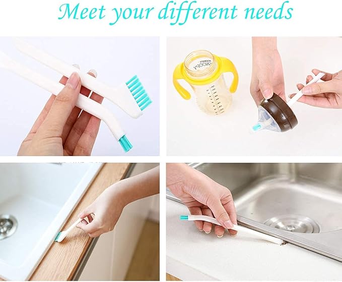 5Pcs Household Cleaning Brushes,Precision Cleaning Brush Kit/Cleaning Tools, for Corner Stain Dirt Clean Brush,Deep Detail Crevice Cleaner Brush Set,ABS+Non-Woven Cleaning Brush 5Pcs/Set