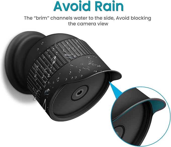 Fintie Silicone Skins Cover Compatible with Nest Cam Outdoor Or Indoor (Battery) 2021, Weather Protective Camouflaged Case for Nest Cam Battery Camera, Black