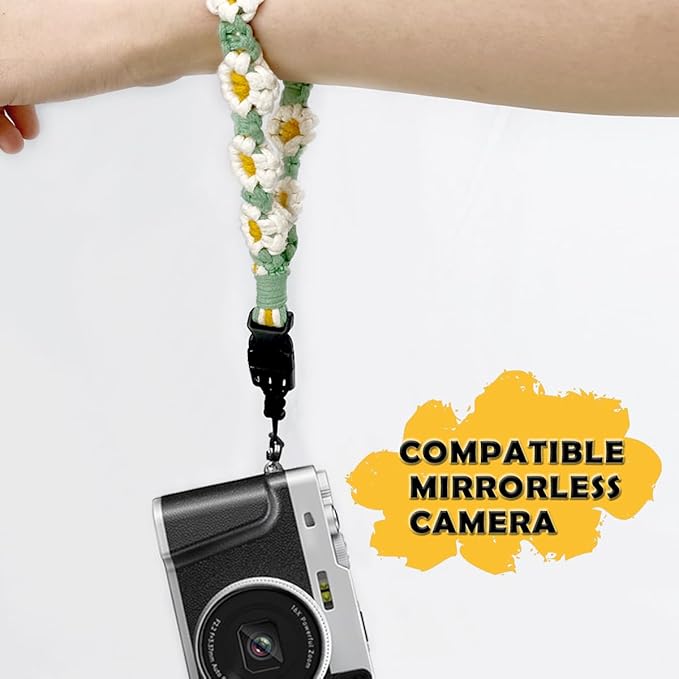 Camera Wrist Strap, Secure & Adjustable DSLR Camera Hand Strap, Sling, Lanyard, Accessories