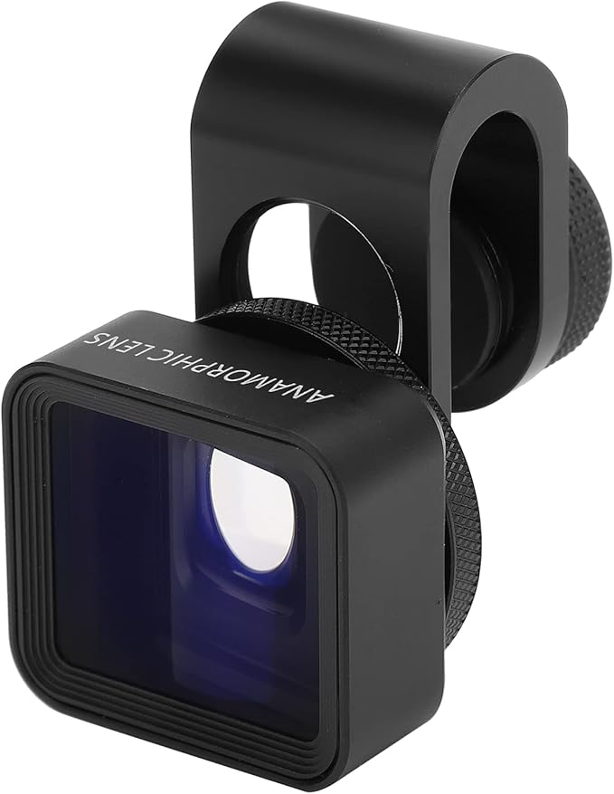 Mobile Anamorphic Widescreen Lens,1.33X Wide Screen Deformation Filmmaking Optical Glass,Movie/Photo/Record Video HD Lens,for Phone/Pad